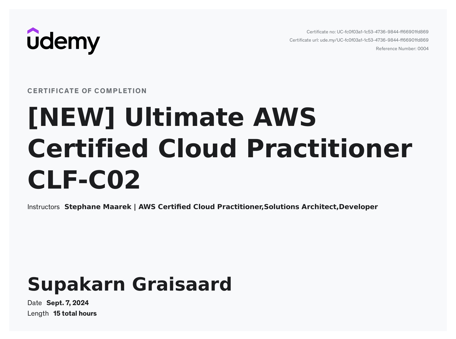 Ultimate AWS Certified Cloud Practitioner CLF-C02