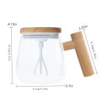 Self Stirring Borosilicate Glass Cup - Image 2