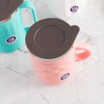 Stainless steel insulated coffee mug with lid - Image 3