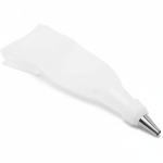 Reusable Silicone Piping Bag with 6 Stainless Steel Tips - Image 2