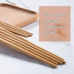 Reusable Bamboo Chopsticks – 10 Pairs - Image 3