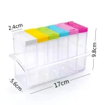 Acrylic Spice Storage Containers with Flip-Top Lids - Image 2
