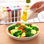 Acrylic Spice Storage Containers with Flip-Top Lids - Image 3