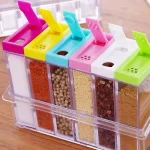 Acrylic Spice Storage Containers with Flip-Top Lids - Image 6