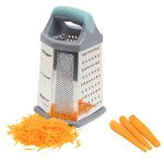 6-Sided Stainless Steel Grater with Ergonomic Soft Grip Handle - Image 3