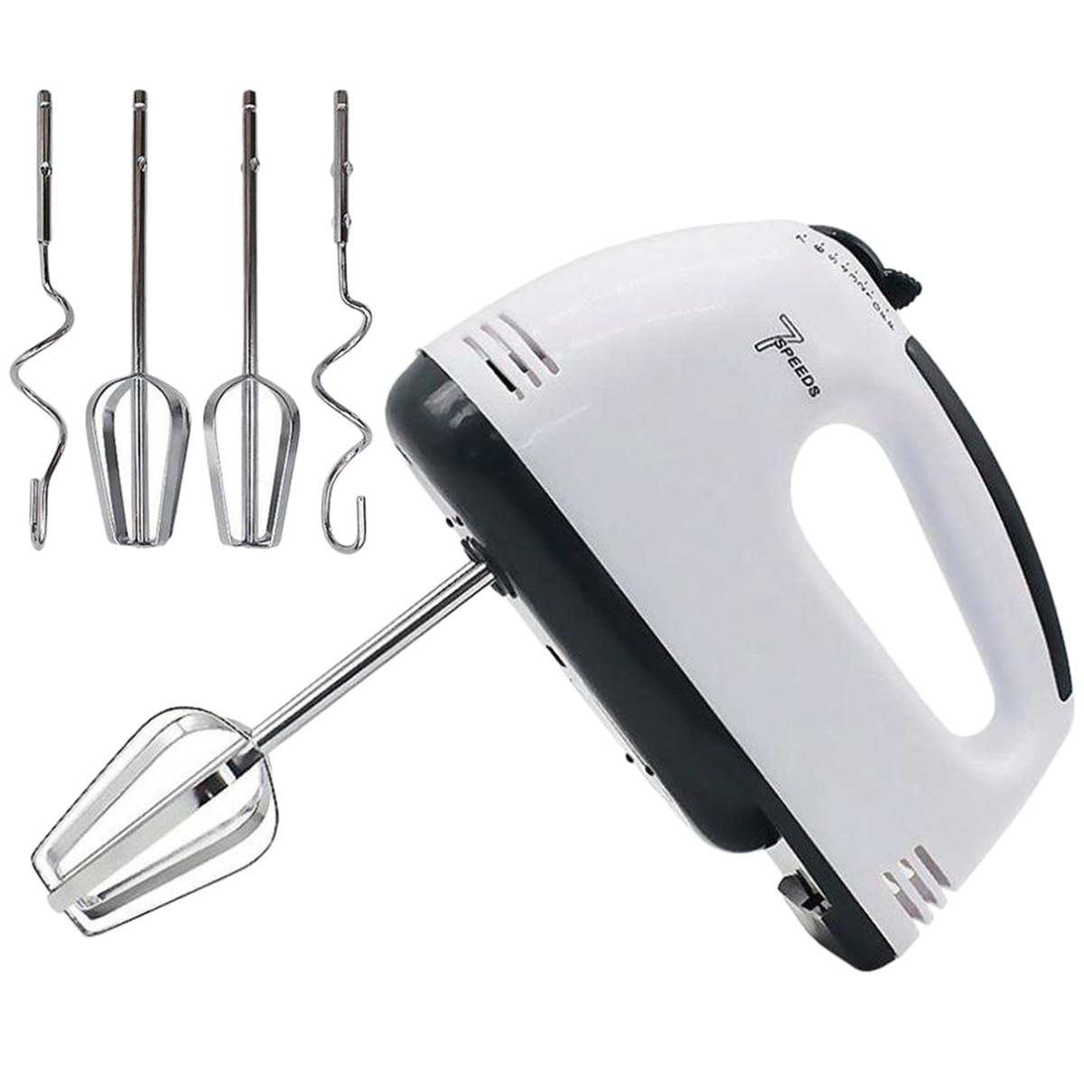fb1733cac10b611998aec751df618265 Electric Hand Mixer with Beaters & Dough Hooks - Image 1