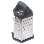 6-Sided Stainless Steel Grater with Ergonomic Soft Grip Handle - Image 5
