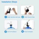 Automatic electric water dispenser pump – USB Rechargeable - Image 6